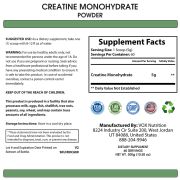 Creatine Monohydrate Powder Supplement