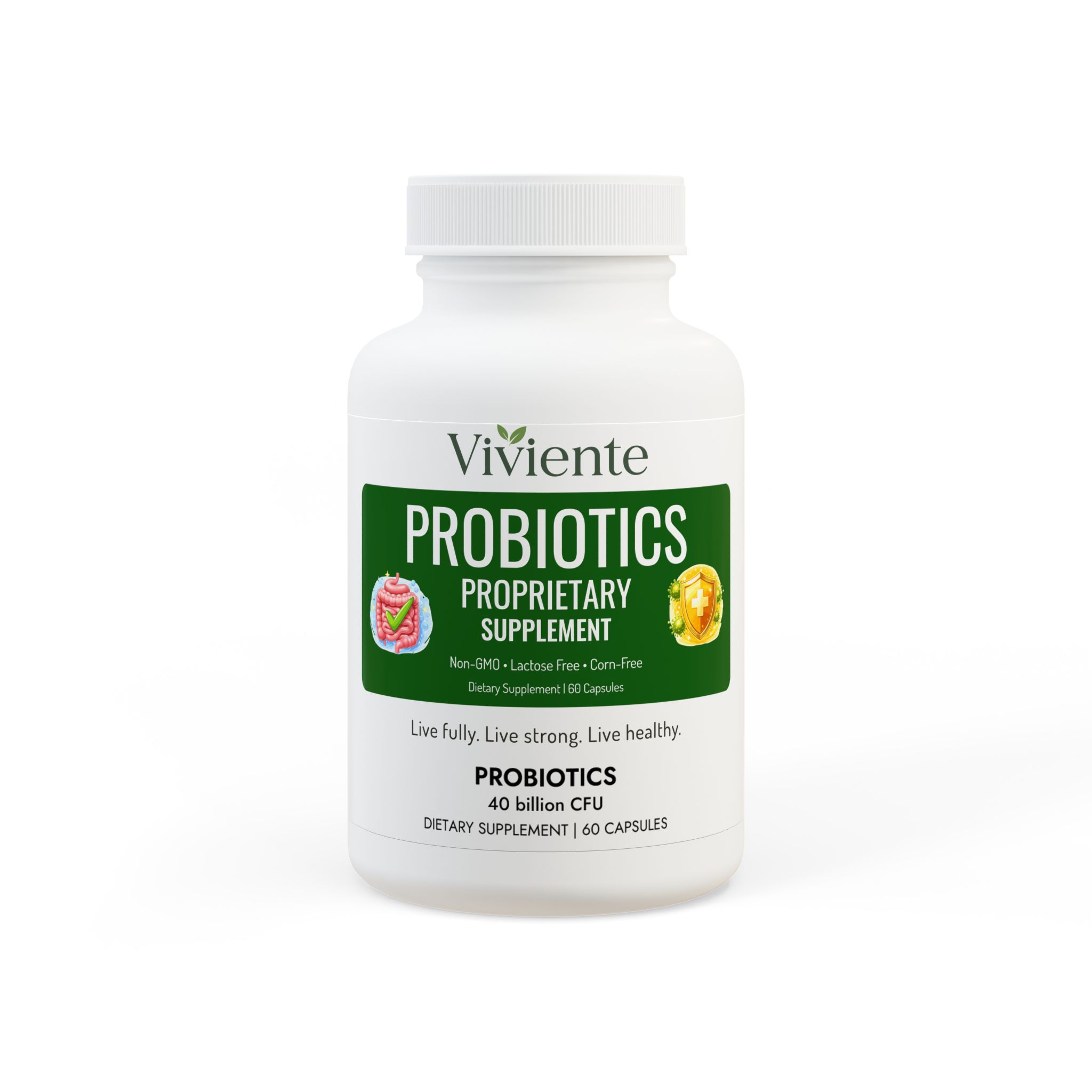 Probiotics Proprietary Blend Supplement Capsules